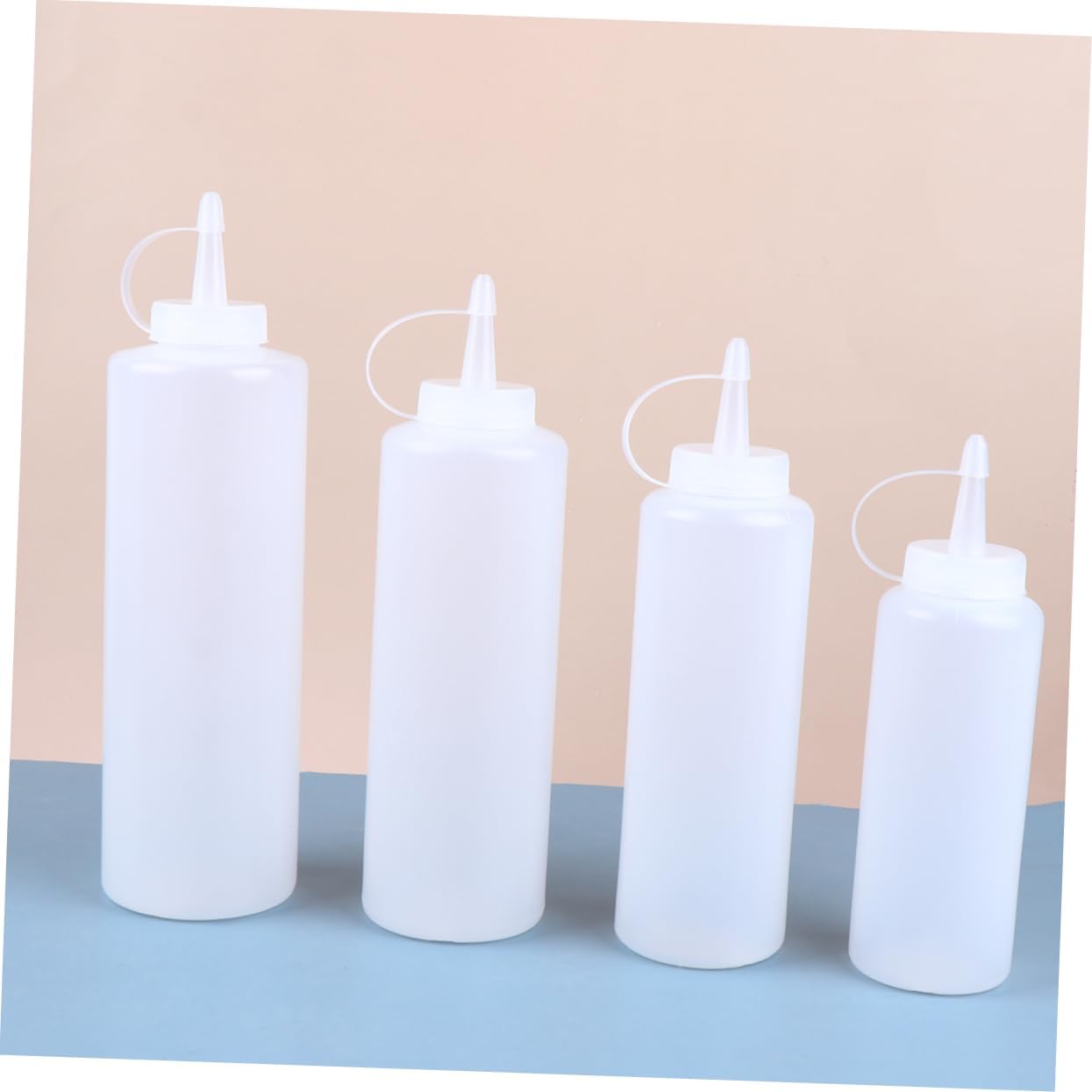 4pcs Salad Dressing Bottles with Lids for Kitchen Use