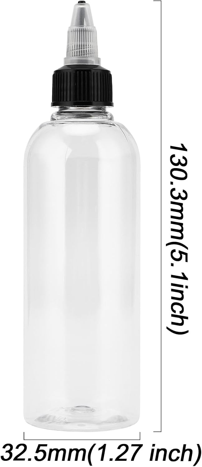 HOIGON 40-Piece 2 oz Clear Dispensing Bottles