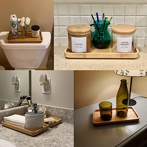 Bamboo Vanity Tray for Organizing 118x6x07inxWarm Decor