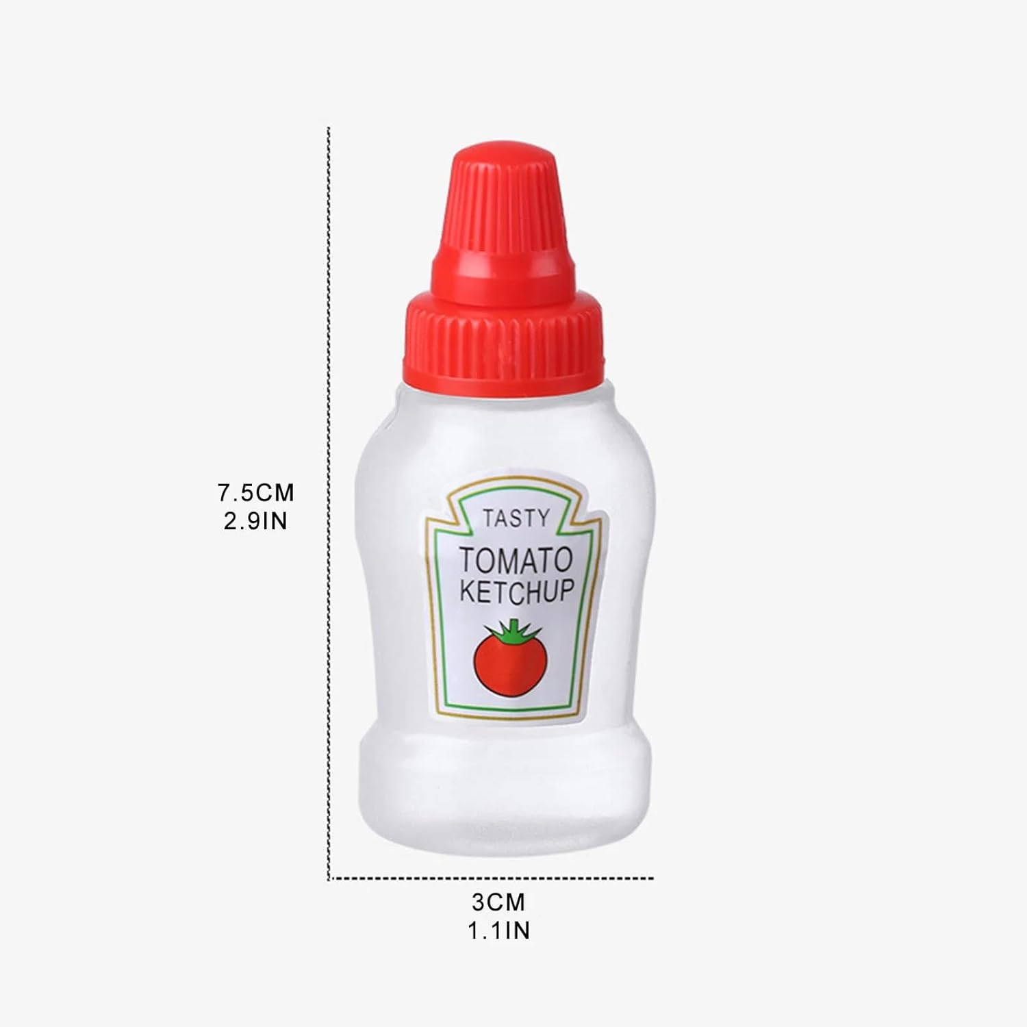 4 Pcs Mini Ketchup Bottles 25ml