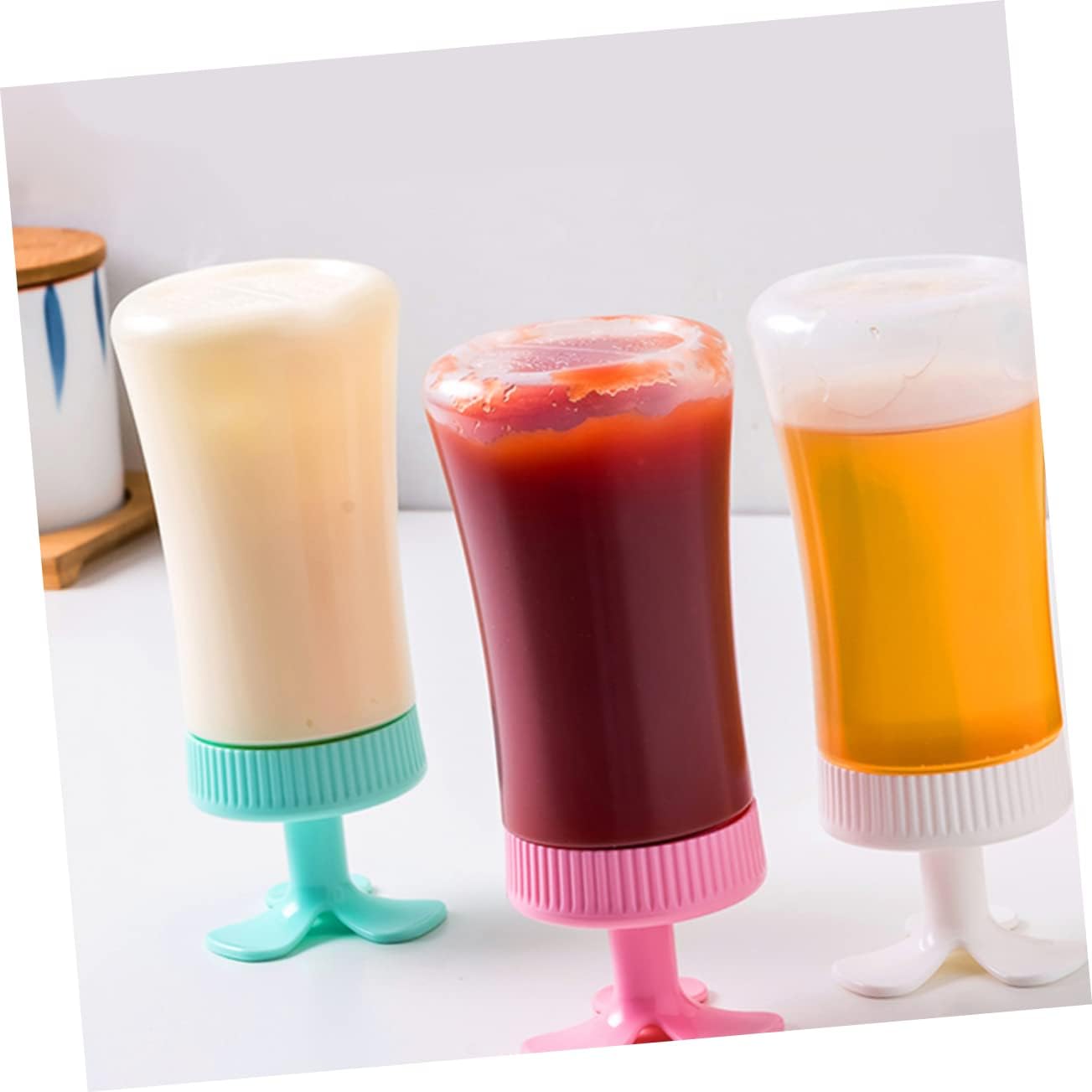Durable Kitchen Condiment Squeeze Bottles