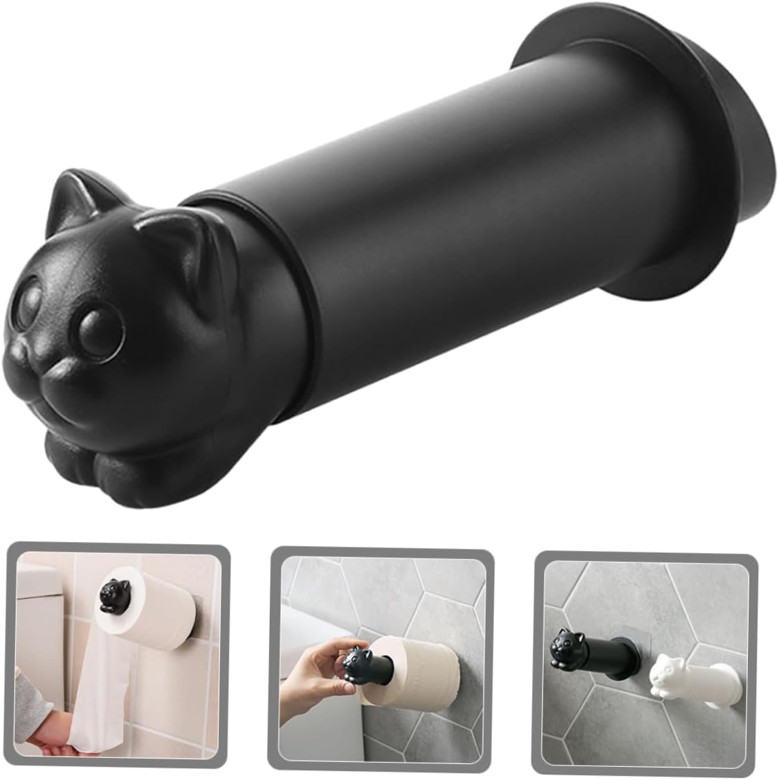 Sturdy Decorative Cat Toilet Roll Holder