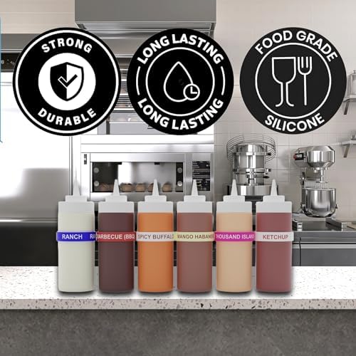Precise Fit Silicone Squeeze Bottle Label - For Buffalo Sauce and More