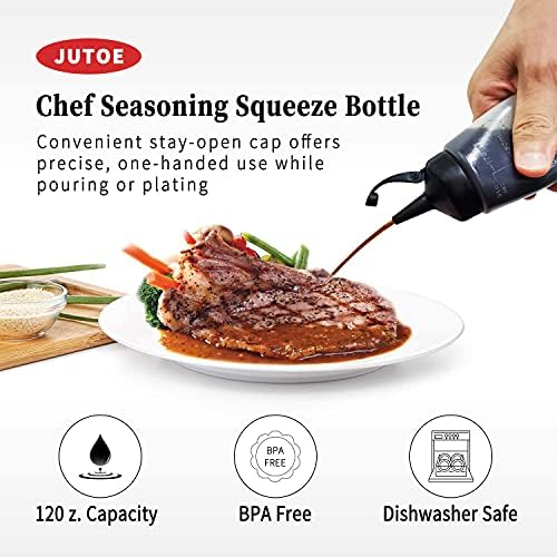 Jutoe 3-Pack Squeeze Condiment Bottles