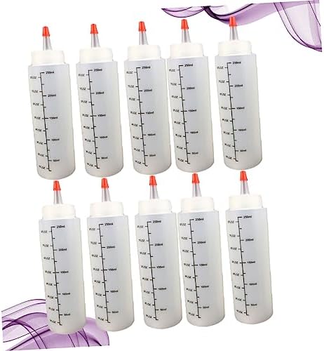 250ml Squeeze Salad Dressing Bottles with Cap Durable and Easy to Use