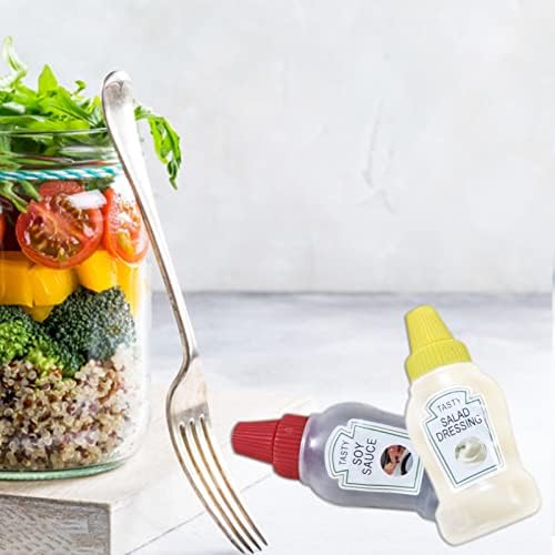 Small Durable Sauce Bottle Condiment Squeeze Bottle for Travel Kitchen