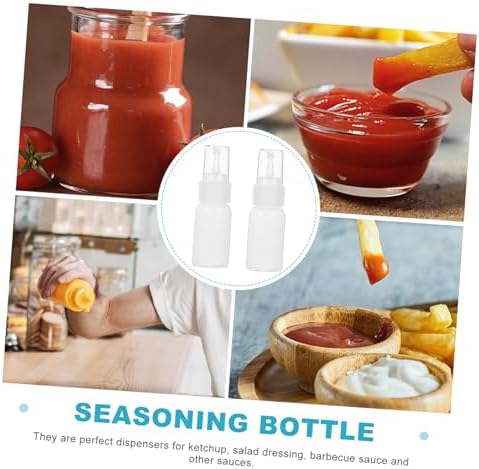 VINTORKY 2pcs 30ml Refillable Condiment Squeeze Bottles