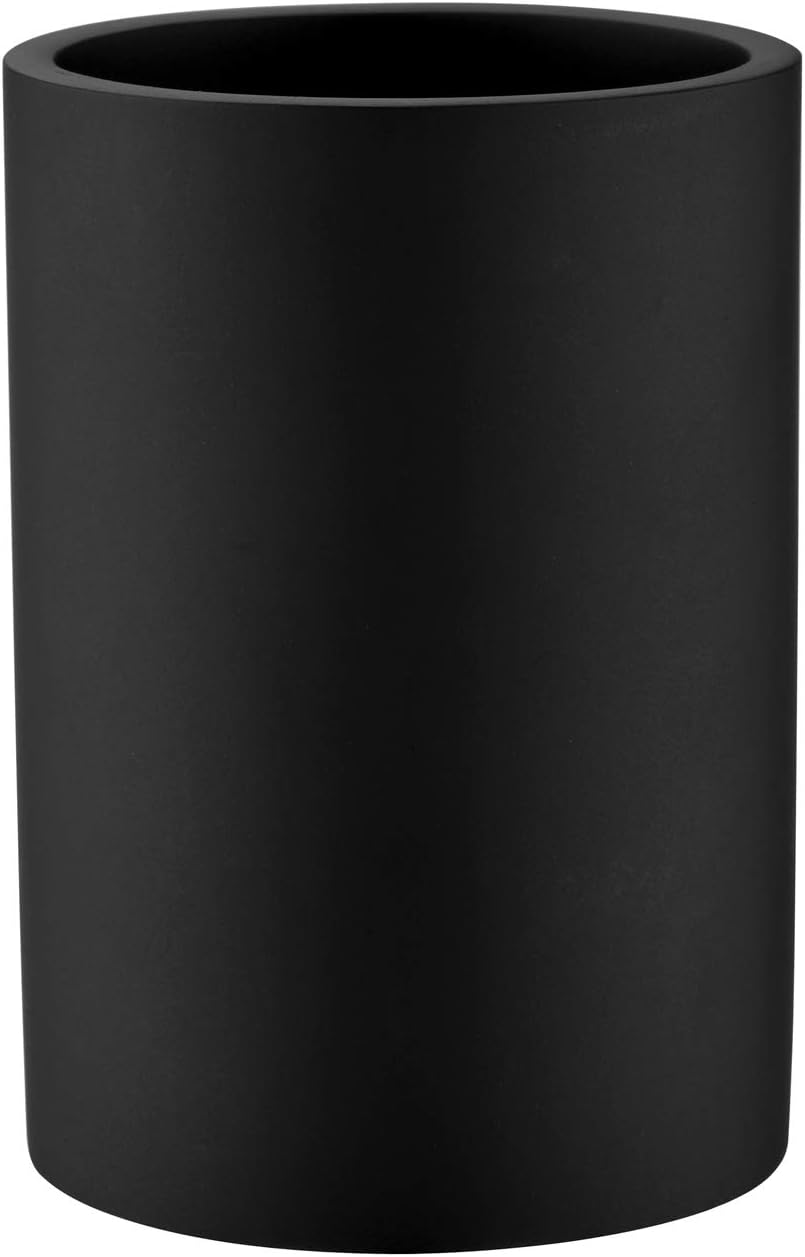 Matte Black Tumble ResinStylish for Makeup and Toothpaste