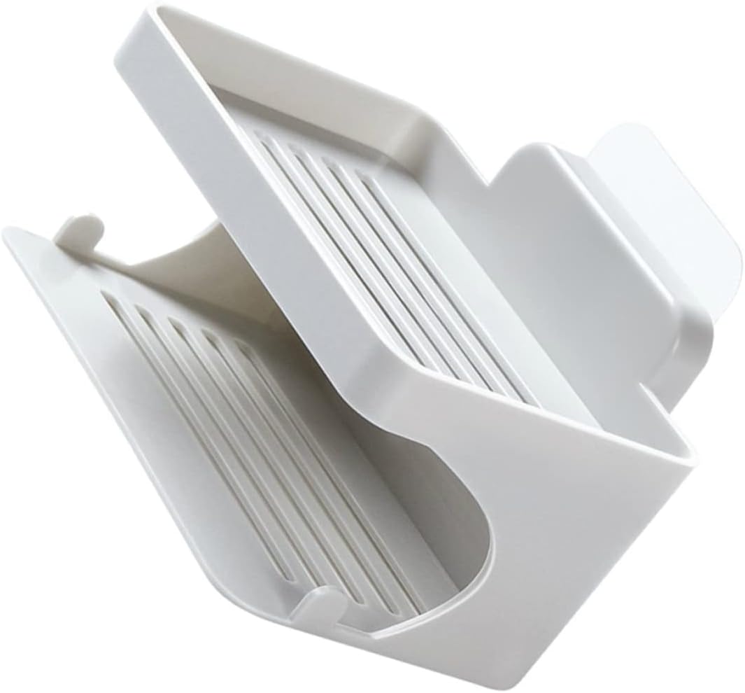 BRIGHTFUFU Double Layer Wall-Mounted Soap Dish Organizer