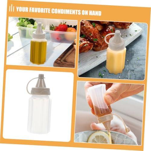 Stylish 12-Piece Reusable Condiment Squeeze Bottles