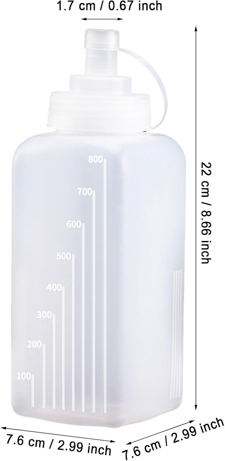 Sauce Bottles Set 2 Pack PP Material Squeeze Condiment dispensers