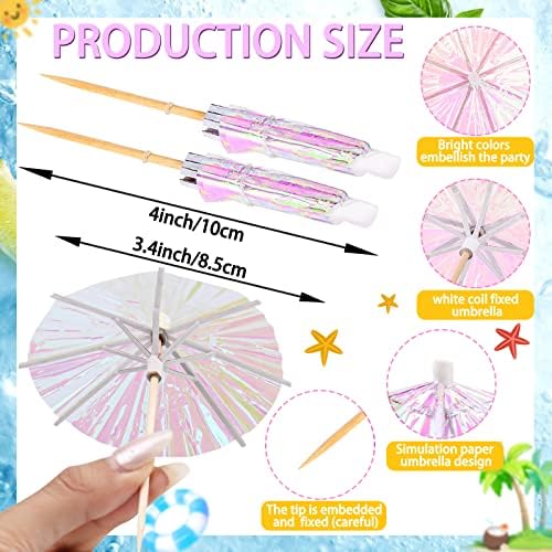 Didaey 50-Piece tropical Cocktail Umbrellas