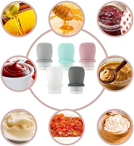 5-Piece Squeeze Bottle Set with Brushes