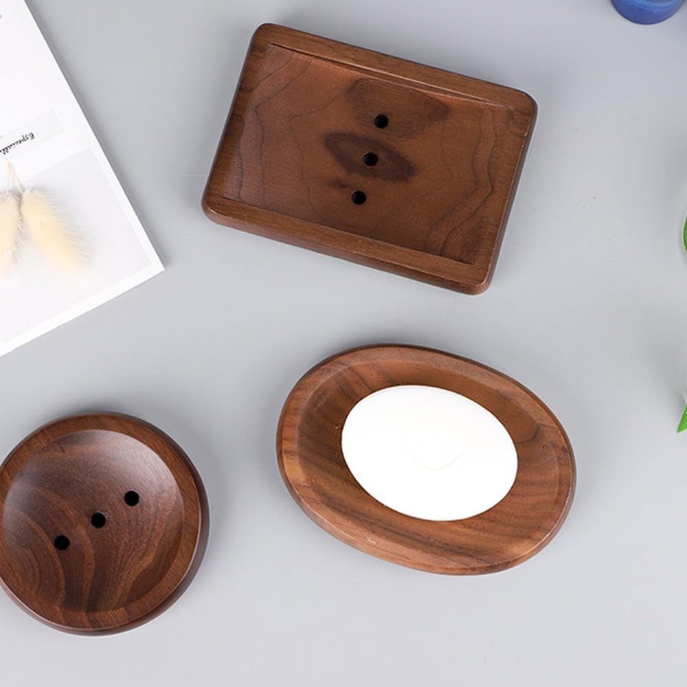 Eco-Friendly Black Walnut Bar soap Holder
