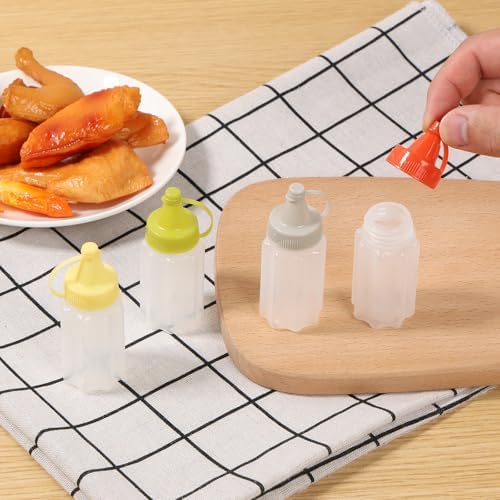 16-Piece Mini Condiment Squeeze Bottles