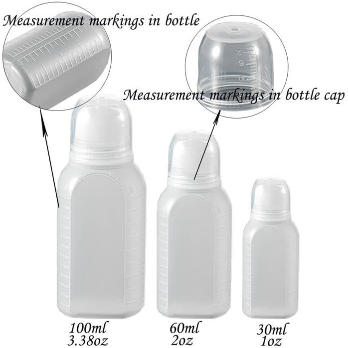 CLWXHS 20Pcs 2oz Squeeze Bottles for Ketchup Salad Dressing and More