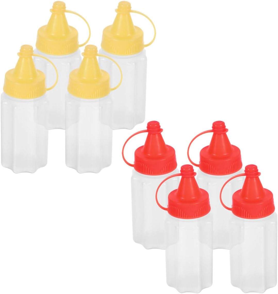 GRIRIW Mini Squeeze Condiment Containers - Compact Travel Design
