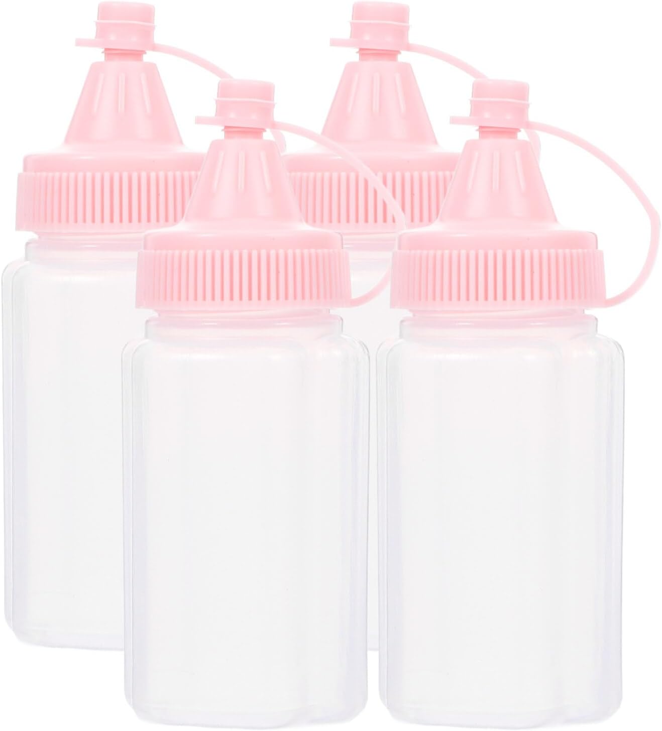 4-Pack of Sturdy 60ml Sauce Squeeze Bottles for Home Use