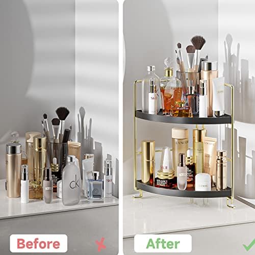 Sturdy Black 2-Tier Organizer for Bath
