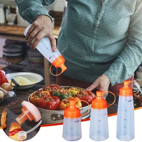 Leak-Proof Condiment Squeeze Bottles
