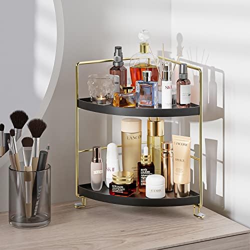 Sturdy Black 2-Tier Organizer for Bath
