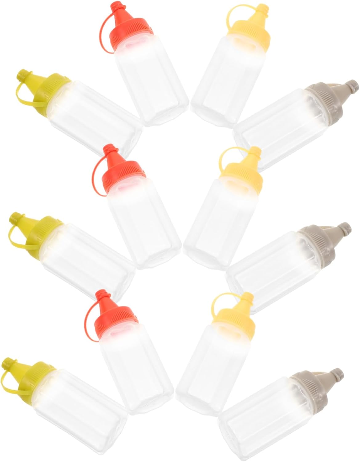 12pc Mini Squeeze Bottles Set for Condiments More