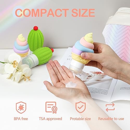 Mini Leak-Proof Silicone Squeeze Bottles for Kitchen and Camping