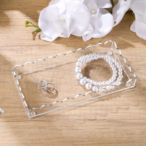 Stylish Acrylic Bathroom Vanity Tray for Small Essentials