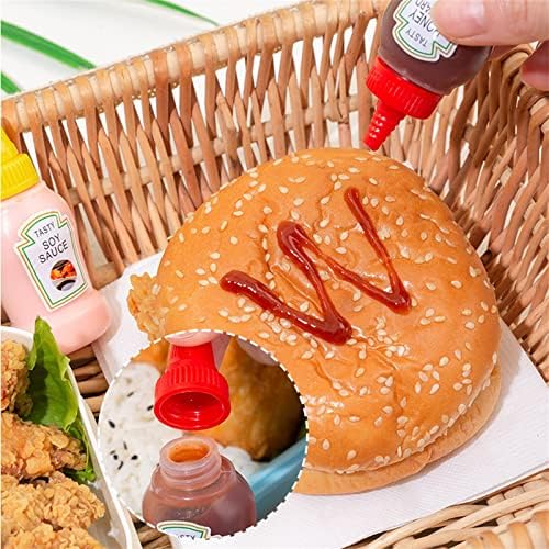 4-Piece Mini Ketchup Honey Squeeze Bottles