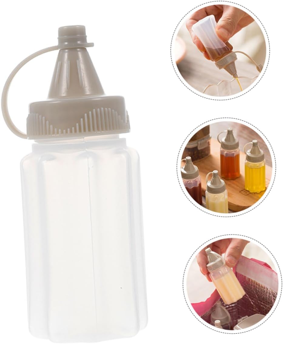 High-Quality 12-Pack Portable Condiment Squeeze Bottles