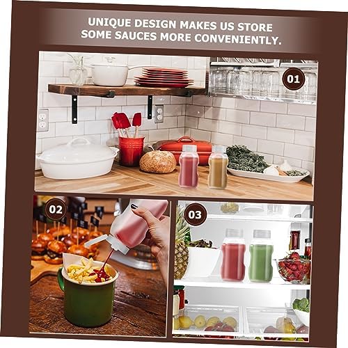 Mini Set of Sturdy Condiment Squeeze Bottles