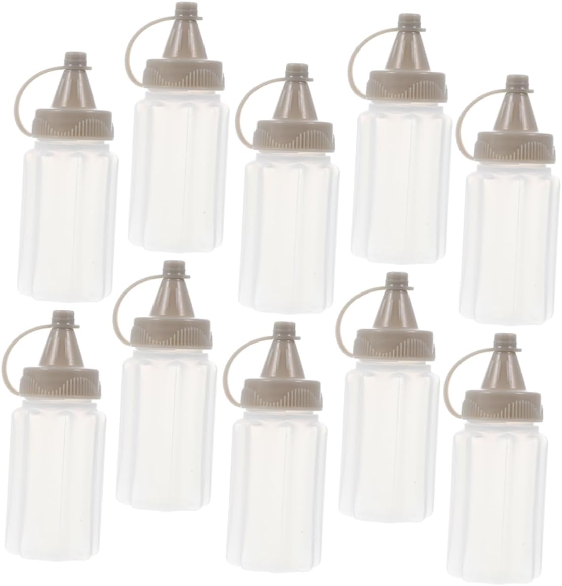 Stylish 12-Piece Reusable Condiment Squeeze Bottles