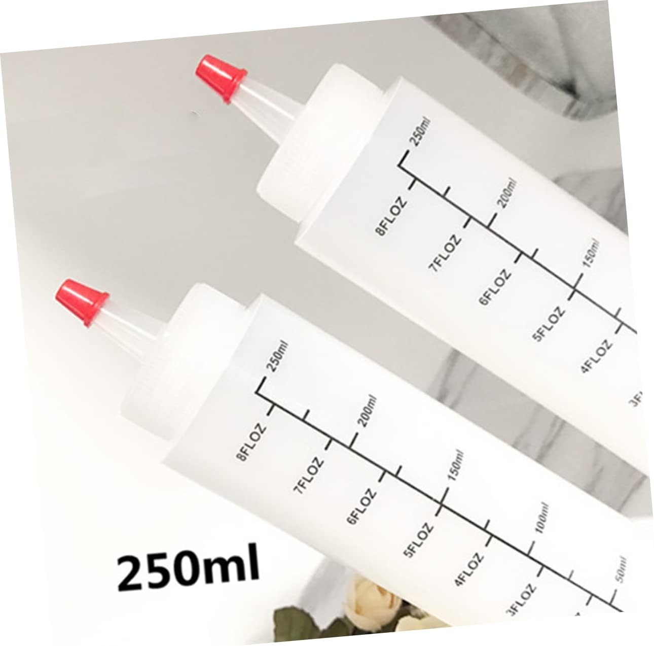 250ml Squeeze Salad Dressing Bottles with Cap Durable and Easy to Use