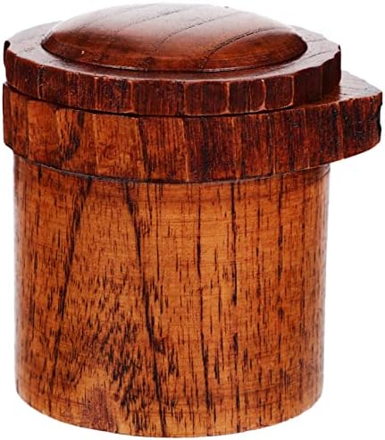 Aesthetically Designed Small Wood Condiment Bottle for Home Use