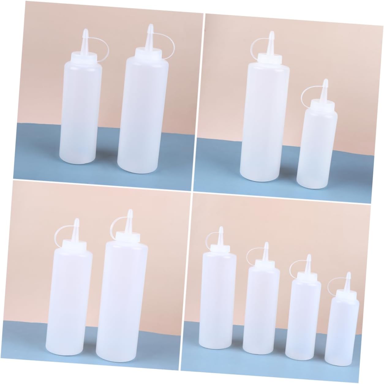 4-pcs Condiment Squeeze Bottles
