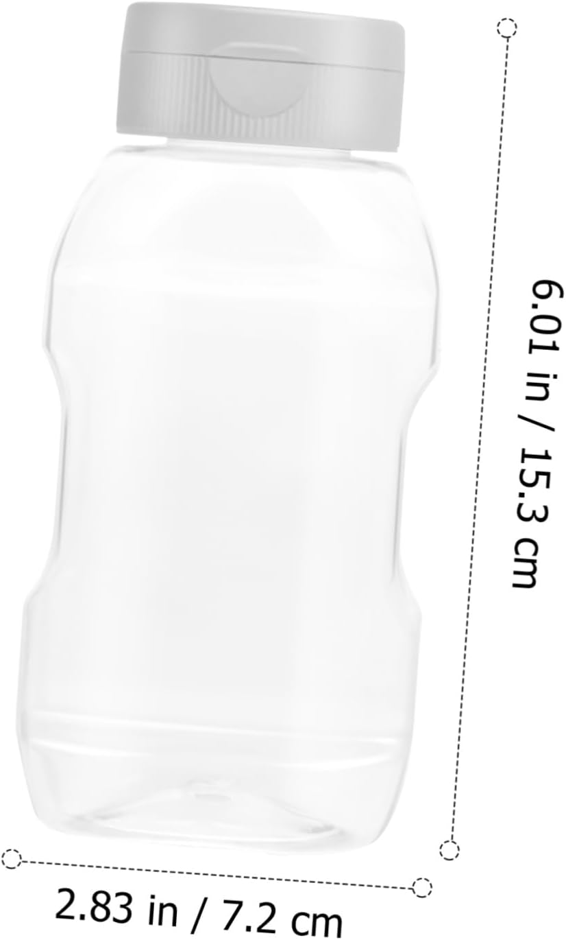 4-Piece Condiment Squeeze Bottles with Caps