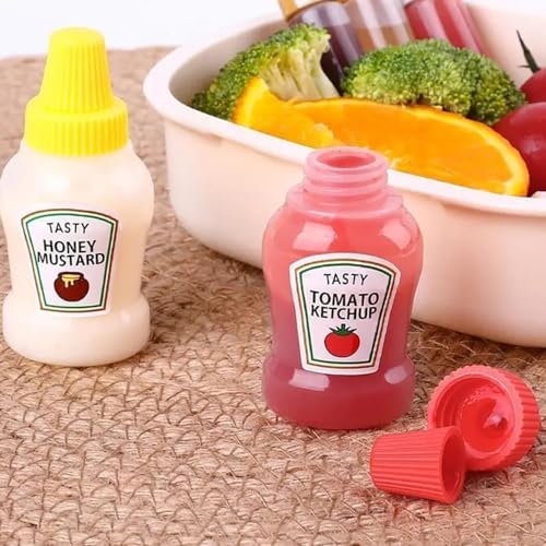 Reused Empty Ketchup Mustard Dispenser Bottles