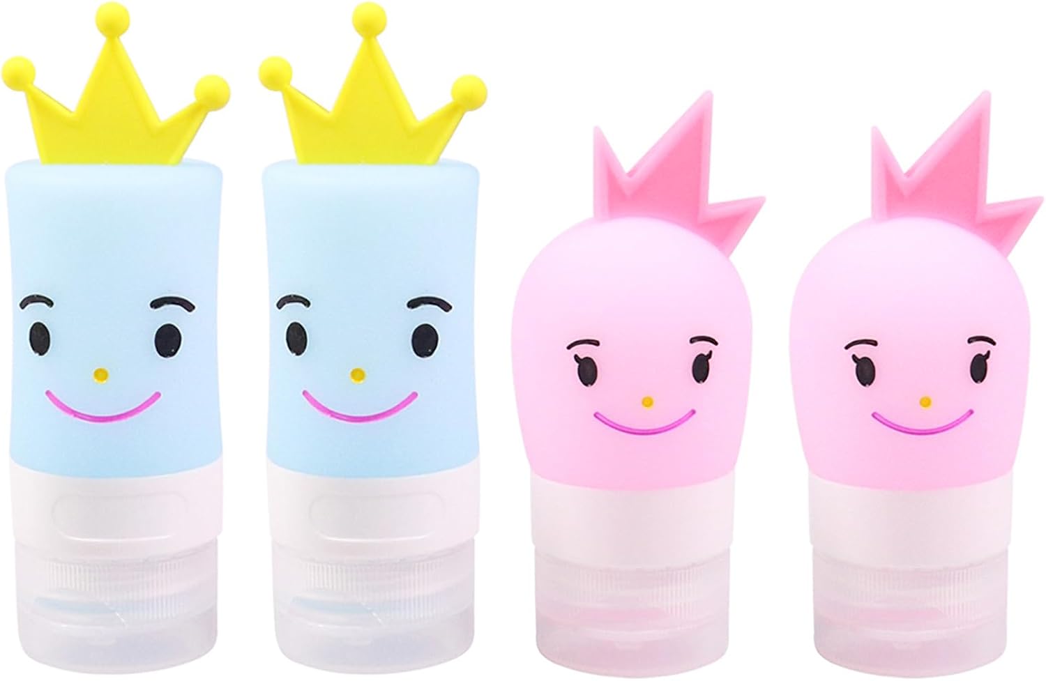 Portable Prince Princess Condiment Bottles for Lunch