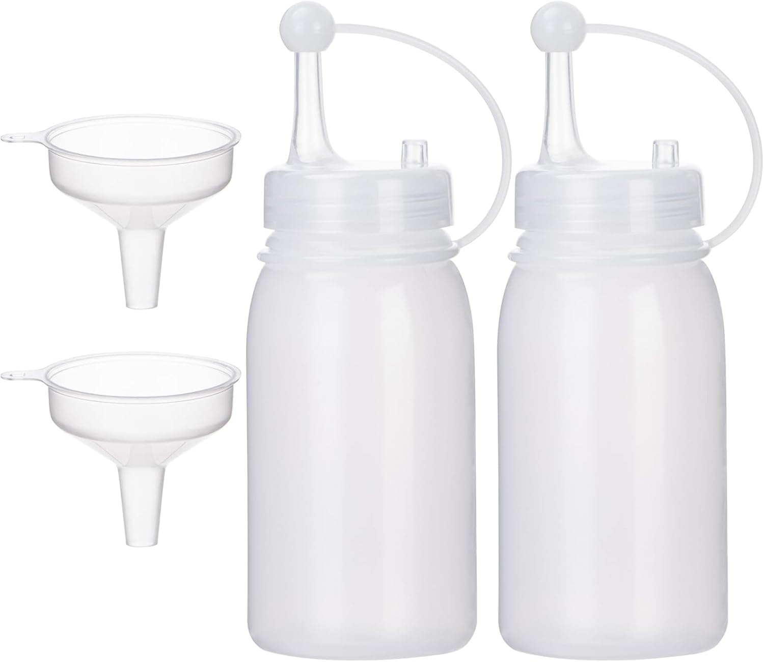 Condiment Squeeze Bottles 2 Pack for Kitchen Crafting