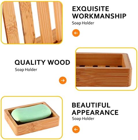 Cabilock Bamboo Pine Linear Soap Holder for BATH KITCHEN