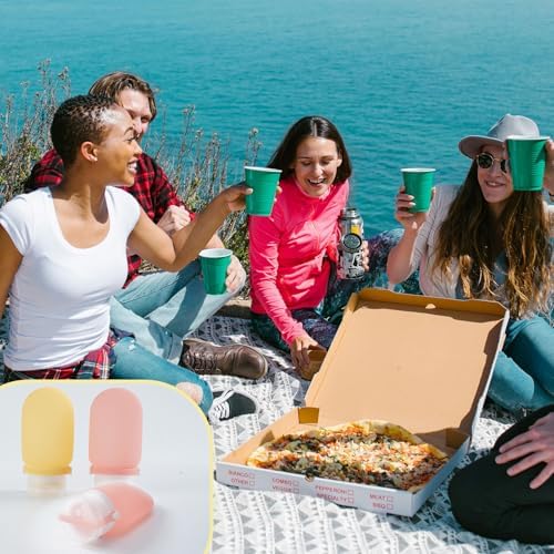 4Pcs 60ml Silicone Squeeze Salad Dressing Bottles