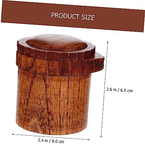 Aesthetically Designed Small Wood Condiment Bottle for Home Use