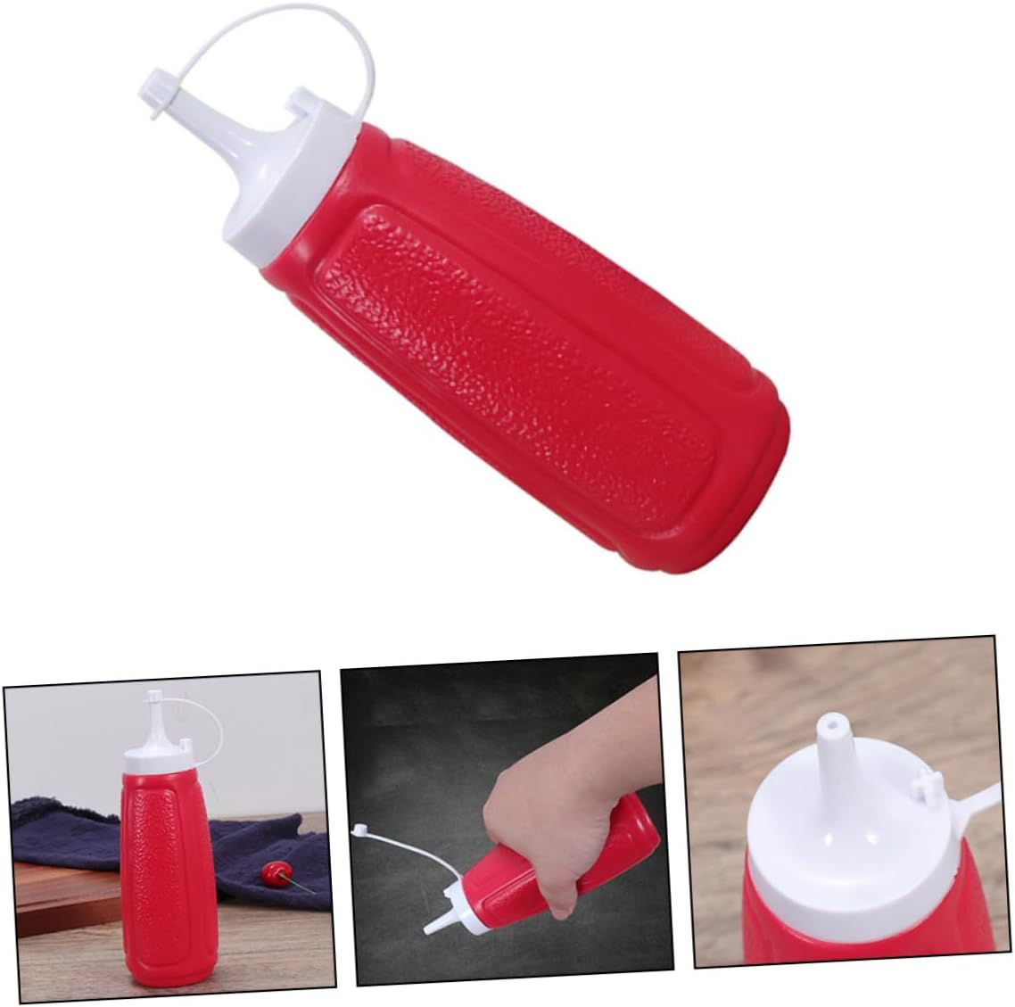CIYODO Squeeze Condiment Bottle Perfect for BBQ Olive Oil and Ketchup Serving