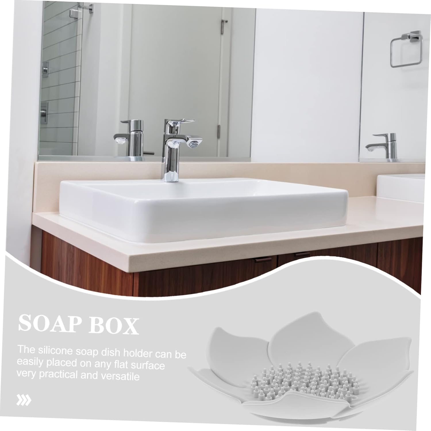 Alipis Floral Soap Holder Silicone