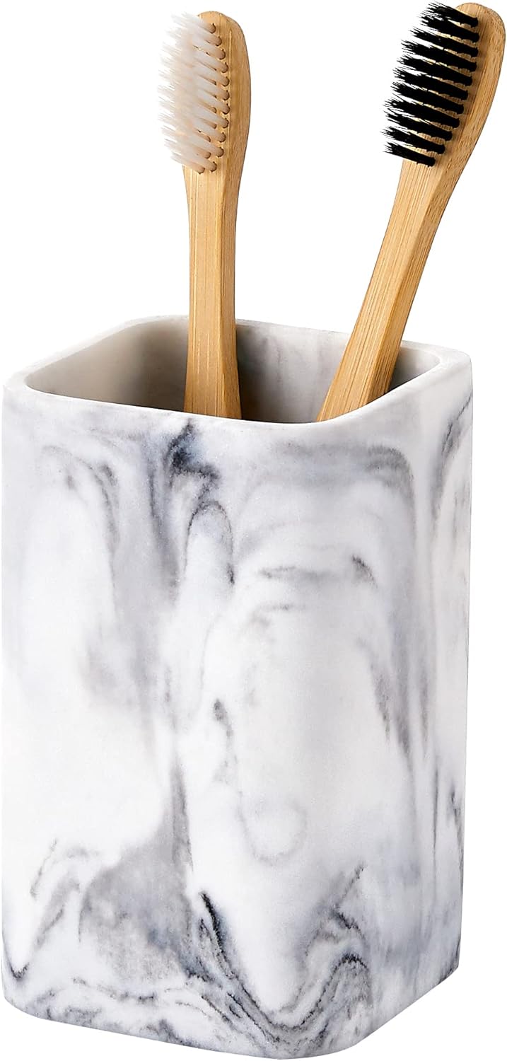 ZCCZ Marble Look Toothbrush Holder