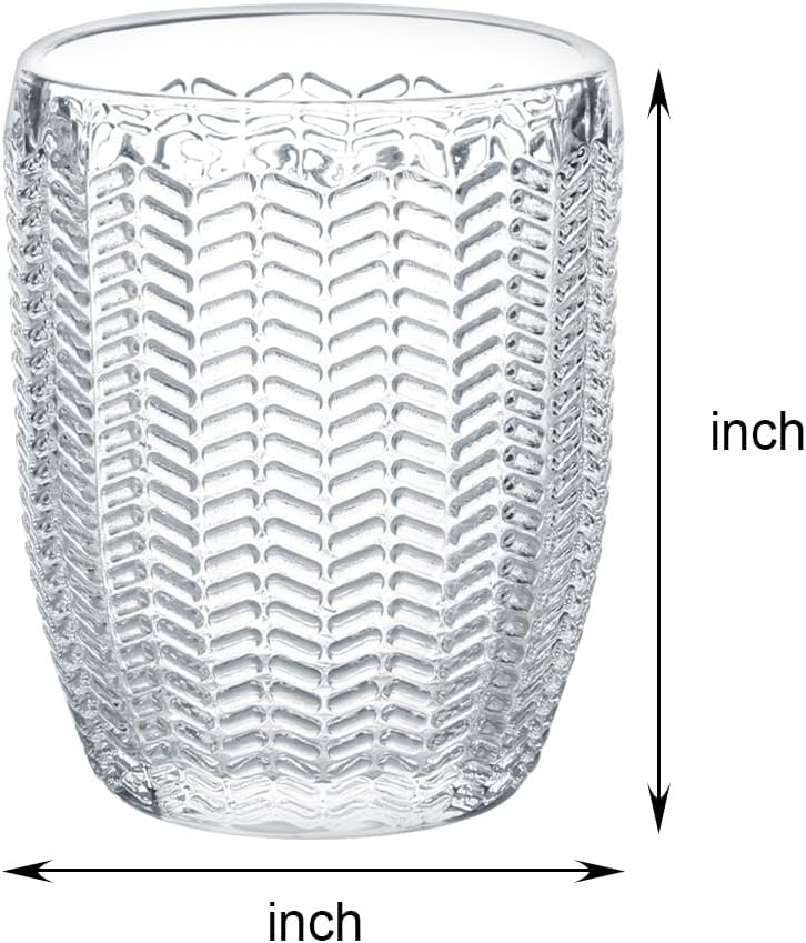 2-Piece Glass Toothbrush and Toothpaste Holder Set