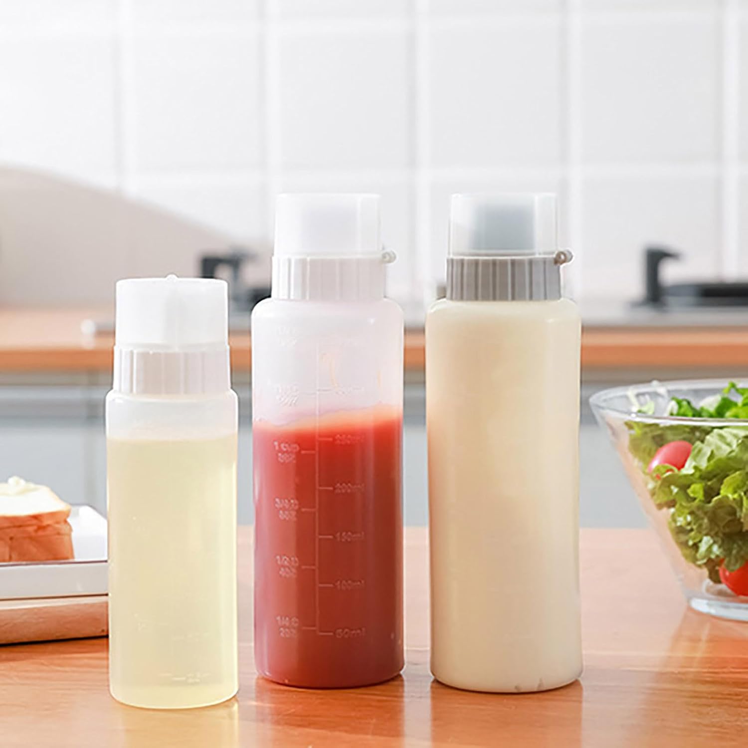 Keep Ketchup Mustard Syrup Organized with the Natures Choice Condiment Squeeze Bottle