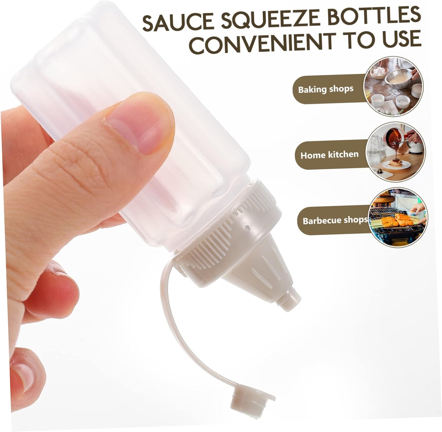 8 Pcs Condiment Squeeze Bottles Set for Kitchen