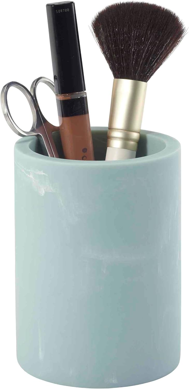 Stylish Marble-Style Tumbler Resin Countertop Accessories