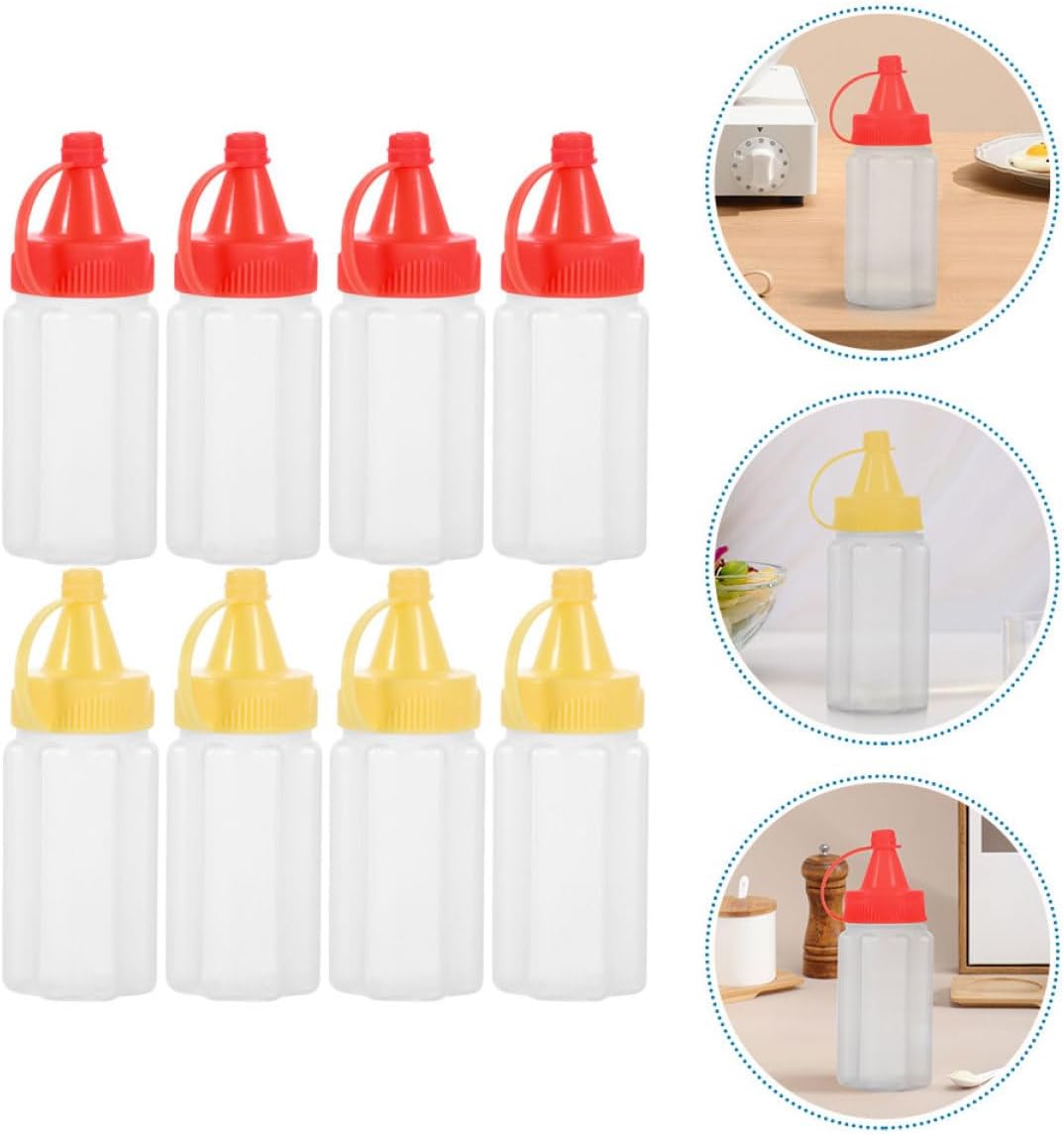 GRIRIW Mini Squeeze Condiment Containers - Compact Travel Design